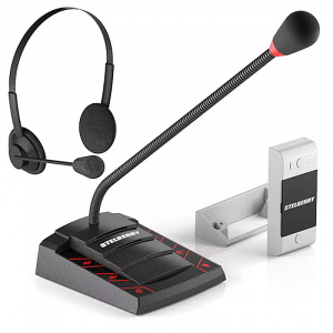 S-402 Переговорное устройство клиент-кассир с возможностью подключения гарнитуры (в комплекте) Stelberry
