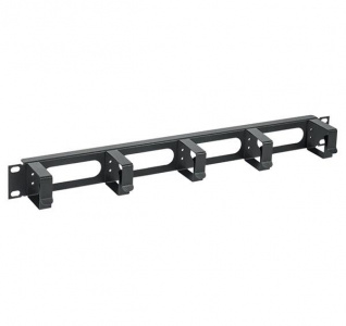 Кабельный органайзер металл, 5 колец, черный ITK  CO05-1M5RM