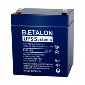 Аккумуляторная батарея 12 В, 5 Ач. (B.ETALON) BHR 12-5