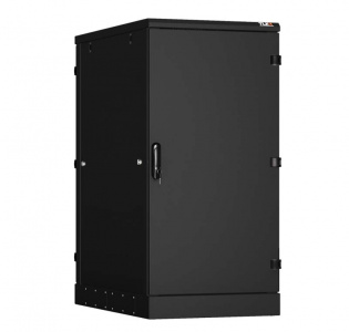 TFM-246080-MMMM-BK Напольный шкаф 19", 24U, промышленный, цельнометаллические двери, степень защиты IP54, Ш600хВ1274хГ800мм, черный