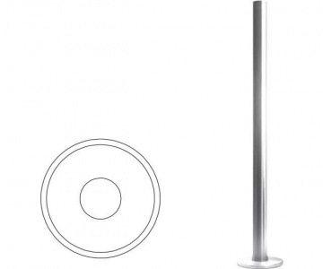 OXGARD Стойка ограждения базовая с отверстием под фиксатор