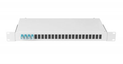 Кросс оптический 8 порт SM 9/125, LC/UPC, OS2, серый  NMF-RP08LCUS2-WS-ES-1U-GY  NIKOMAX