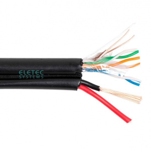 Кабель UTP cat.5e 4х2х0,5 + 2х0,75 наружный, комб. (200м.) ELETEC