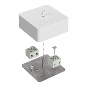 Коробка огнестойкая для к/к 40-0450-FR6.0-4 Е15-Е60 (латунь) 75х75х30 RAL9003 Промрукав