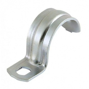 Скоба металлическая однолапковая СМО d60-63мм (50шт/уп)