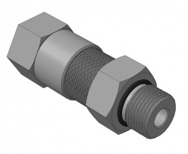 КВМ-10/8-М Кабельный ввод с одинарным уплотнением для монтажа кабеля в металлорукаве (оц. сталь)