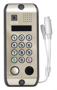 ELTIS DP5000.B2-KEDC43 (нерж.полир) Блок вызова, считыватель EMF, цветн. в/к Д/Н, ИК подсветка.