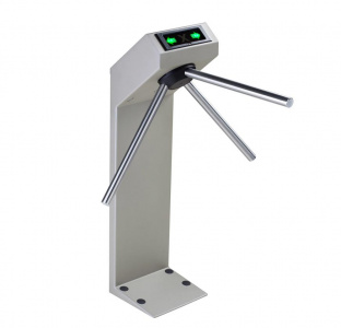 PERCo-TTR-04.1R Турникет эл/мех. без планок, с блоком упр-я, с ПУ, покрытие "муар" (светло-бежевый)