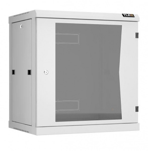 Шкаф настенный 12U (600х636х450 мм), дверь стекло, серый  TWC-126045-R-G-GY