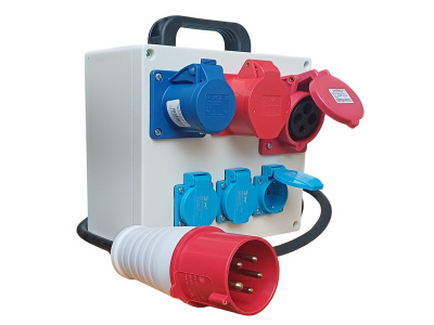 Переносной распределитель напряжения 380-220В ПРН АЯКС (А) 16 А IP44 Универсал с кабелем 3м   Магнито-Контакт