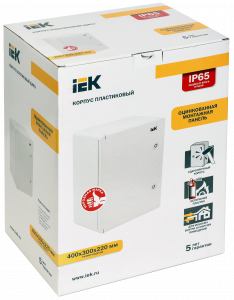 Корпус пластиковый ЩМПп 400х300х220мм УХЛ1 IP65 MKP93-N-403022-65