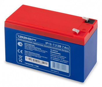 Аккумуляторная батарея 12 В, 7 Ач. (Ippon) IP12-7