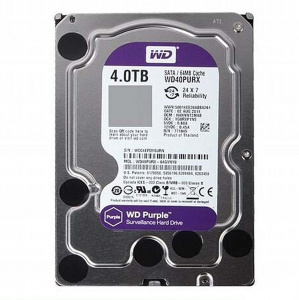 HDD 4.0 Tb, жесткий диск WD Purple WD40PURZ