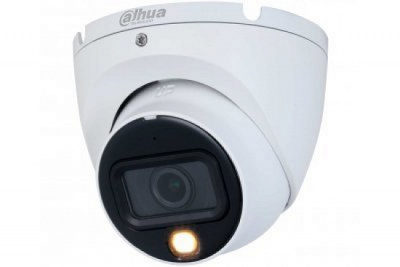 DH-HAC-HDW1200TLMP-IL-A-0280B-S6 видеокамера уличная, купольная, HDCVI, f=2.8, ИК (20м), LED (20м), IP67