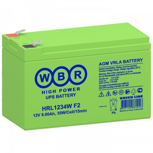 Аккумуляторная батарея 12 В, 9 Ач. (WBR) HRL1234W F2