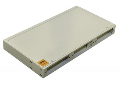 FO-19R-1U-3xSLT-W140H42-24UN-GY Бокс оптический универсальный 19", 8-24 портов (SC, duplex LC, ST, FC)