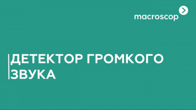 MACROSCOP Модуль обнаружения громкого звука