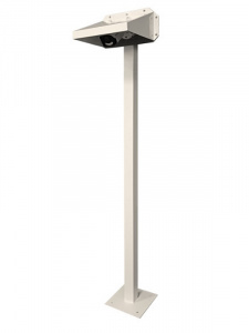 Стойка для видеокамер Аякс 2.3м, на асфальт, белая   Магнито-контакт