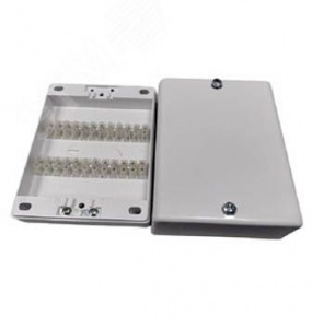 ALJB-24 разветвительная коробка на 124 контакта, 128x102x53мм, 0,156 кг, ток 0.2 А, номинальное напряжение 42В