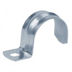 Скоба металлическая однолапковая СМО d31-32 мм (50 шт/уп) Промрукав PR08.2537