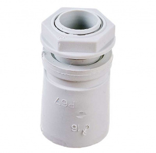 Муфта труба-коробка 16мм IP67, М16х1.5  DKC 50216R Муфта труба-коробка 16мм IP67, М16х1.5  DKC 50216R