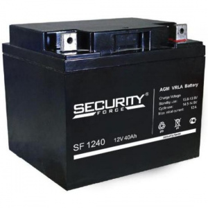Аккумуляторная батарея 12 В, 40 Ач. (Security Force) SF 1240