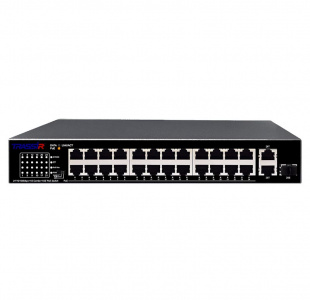 TR-NS1126-225-24PoE РоЕ-коммутатор сетевой неуправляемый 24 порта Fast Ethernet