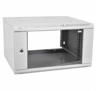 ШРН-Э-9.500 Шкаф 19" настенный 9U (600×520) ЭКОНОМ, разборный, съёмные стенки, дверь стекло