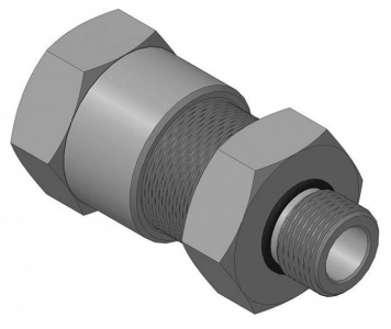 КВМ-20/12-2У-М Кабельный ввод с двойным уплотнением для монтажа кабеля в металлорукаве (оц. сталь)
