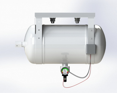 МГП-ЦОД-10-ЭКМ "Уран" (16-20-18) Модуль газового пожаротушения с манометром показывающим (подвесной)