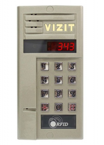 VIZIT БВД-343RCPL Блок вызова видеодомофона, видеокамера цветная, считыватель RF, дисплей