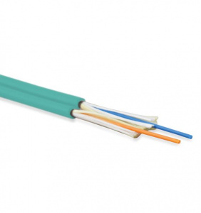 FO-D2-IN-503-2-LSZH-AQ Кабель волоконно-оптический 50/125 (OM3) многомодовый, 2 волокна, LSZH, аква