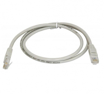 Патч-корд U/UTP; 5е; RJ45/8P8C; 4 пары; LSZH; Многожильный; 1.5 м. Серый EC-PC4UD55B-BC-LSZH-015-GY-10