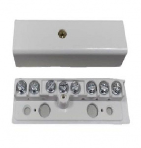 ALJB-8 разветвительная коробка на 8 контактов, 80x23x18мм, 0,025 кг, ток 0.2 А, номинальное напряжение 42В