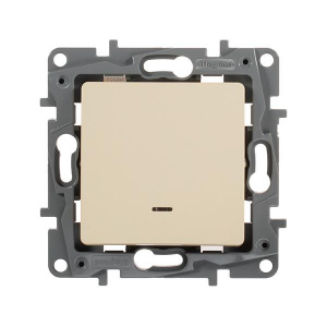 Выключатель 1кл с подсв слоновая кость Etika Legrand 672303