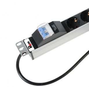 R-16-25S-A-1820-3 Вертикальный блок розеток Rem-16, 1×16A, авт, 25S, 1820мм, 42-48U, шнур 3м