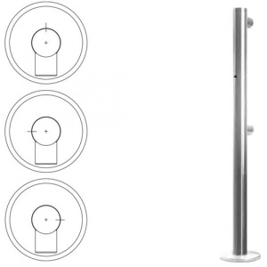 OXGARD Стойка ограждения односторонняя с отверстием под фиксатор слева ВЗР 1996.09.12