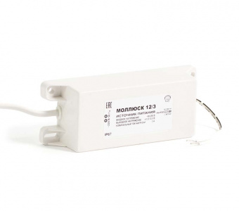 Моллюск 12/3 Источник питания для скрытой установки