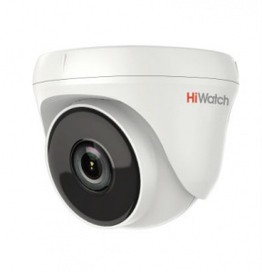 DS-T233 видеокамера купольная, внутренняя, HD-TVI,  f=2,8, ИК
