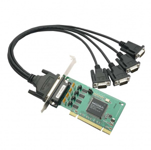 CP-104UL-DB9M Плата мультипортовая для шины Universal PCI (с поддержкой PCI и PCI-X)