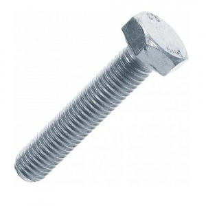 Болт с шестигранной головкой оцинкованный М8х20 (DIN 933) (100 шт/уп) PR08.2432