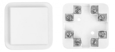 КРН-4 Коробка монтажна на 4 контакта, крышка на защелке