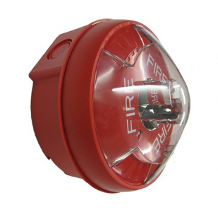STRC Оповещатель пожарный световой потолочный серии EXCEDER круглый, красный