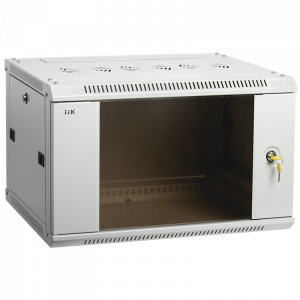 Шкаф LINEA W 18U 600x450 мм дверь стекло, RAL7035 LWR3-18U64-GF ITK