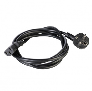 R-10-Cord-C13-S-1.8 Шнур (кабель) питания с заземлением IEC 60320 C13/EU-Schuko, 10А/250В (3×1,0), длина 1,8м