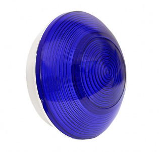 Марс-12-24-СП-М1 Оповещатель световой, синего цвета; U-пит.12/24В, I-потр. 20мА; IP52, t-раб.-30...+55°С, 90x90x43 мм