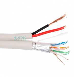 Кабель FTP cat.5e 4х2х0,5 + 2х0,75, внутренний, комб.  (200м.) ELETEC  05-060