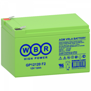 Аккумуляторная батарея 12 В, 12 Ач. (WBR) GP12120 F2
