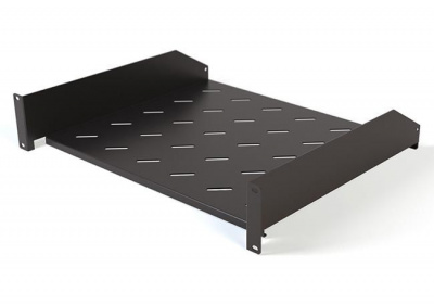 TAL3-2U-400-RAL9005 Полка угловая с перфорацией 19", глубиной 400мм, 2U