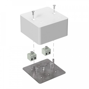 Коробка огнестойкая для кабель-канала 40-0460-FR2.5-4 Е15-Е120 RAL1001 85х85х45 (44 шт/кор) Промрукав